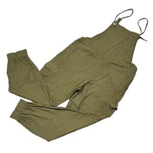 Garage Army Green Cotton Overalls with jogger cuffs size small